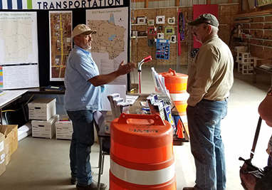 District 2 staff at Hubbard County Fair.