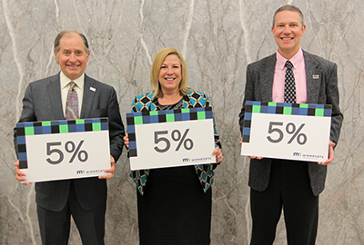 Photo of Charlie Zelle, Karin Van Dyck and Eric Davis.