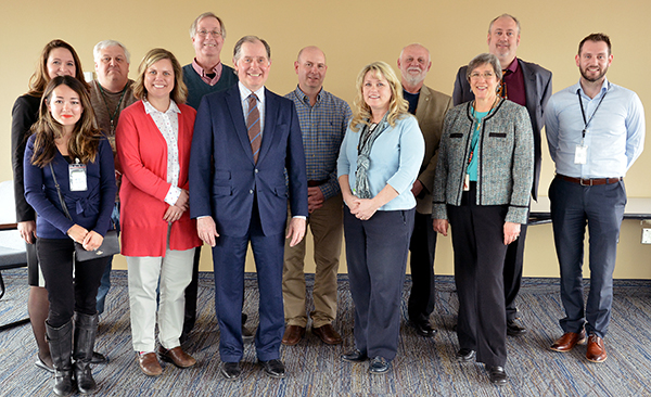 Photo of MnDOT employees at Governor's Better Government Awards.