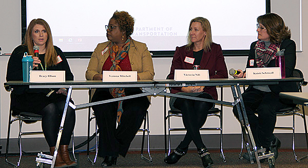 Photo of Tracy Olson, Verona Mitchell, Troi Nill and Kristi Schroedl.