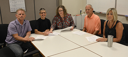 Photo of Charlie Giddings, Carol Magurany-Brotski, Suzi Thayer, Craig Gardner and Renee Gaspar.