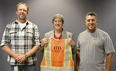 Photo of Chris Dickrell, Sue Mulvihill and Michael  Trujillo.