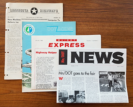 Photo of newsletters.