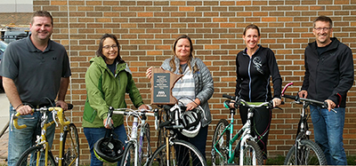 Photo of Shiloh Wahl, Mary Safgren, Jane Butzer, Tori Nill and Milt Wilson.