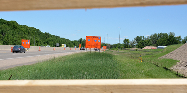 Photo of I35 split project.