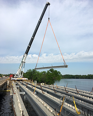 Photo of Lake Orono bridge in Elk River. 