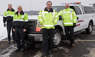 Photo of Randy Kudzia, Jim Fox, Scott Crow and Kory Wiech.