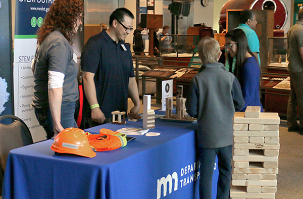 Photo of booth at Science Museum.