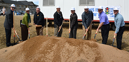 Photo of ground breaking for Glenwood project.