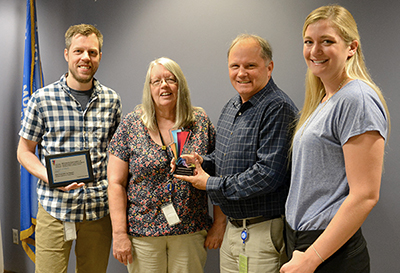 Photo of Adam Oie, Sue Roe, Rich Kemp and Kristi Loobeek.