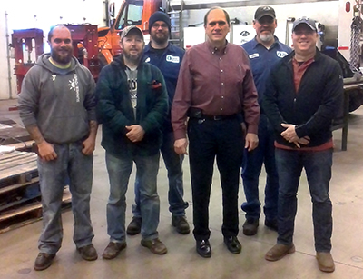 Photo of Dan Backsen, Jason Novak, Nate Smith, John Bieniek, Duane Klein and Jeremy Gjovik.