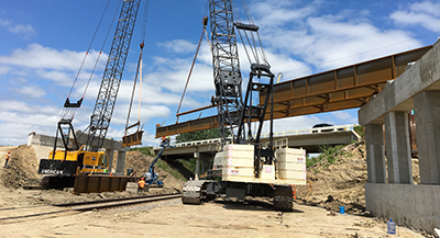 Photo of bridge project near Owatonna.