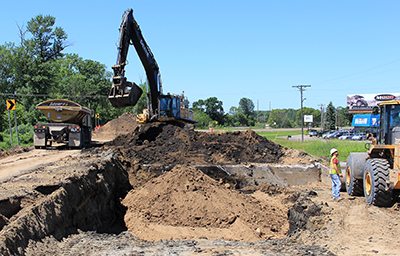 Photo of Hwy 55 project in Buffalo.