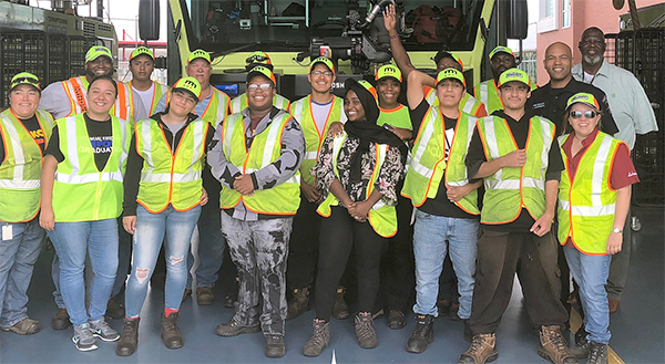 Photo of Urban Youth interns and MnDOT staff.