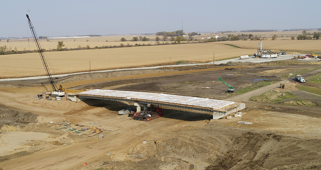 Photo: a bridge under construction