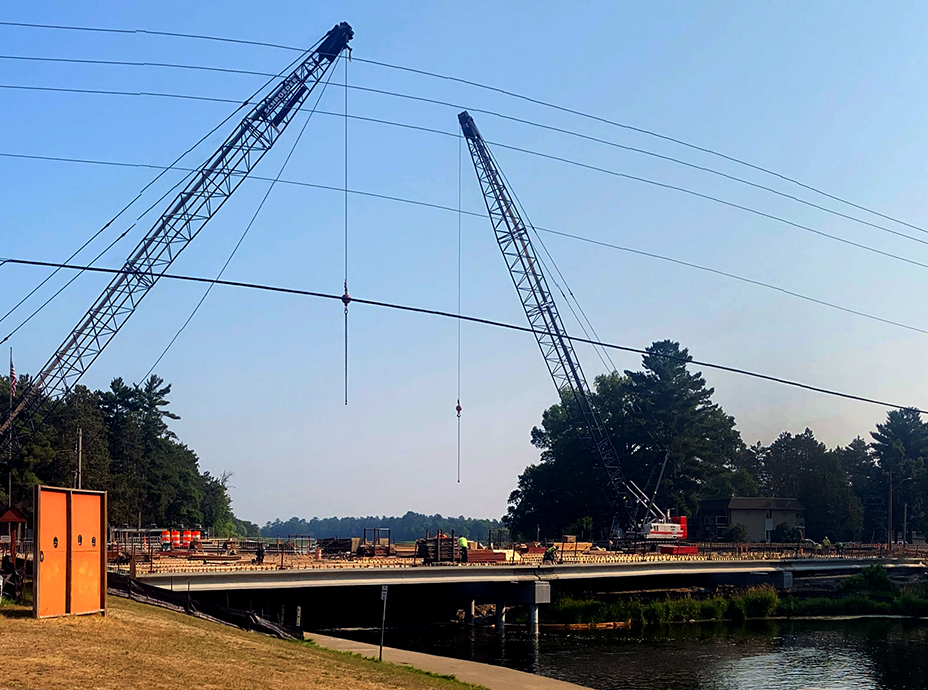 Photo: a bridge under construction