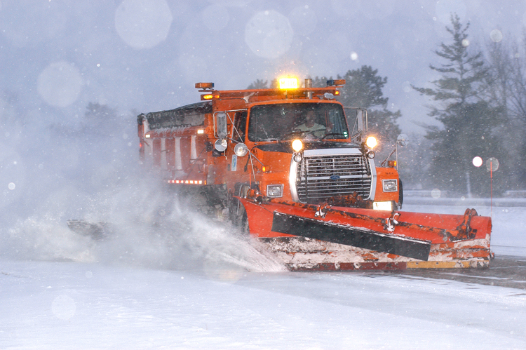 Photo: a snowplow