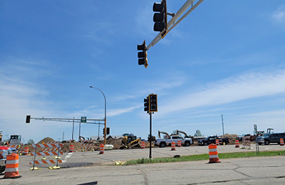 Photo: Construction on Hwy 71 in Bemidji.