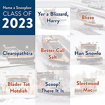 Graphic of list of snowplow names.