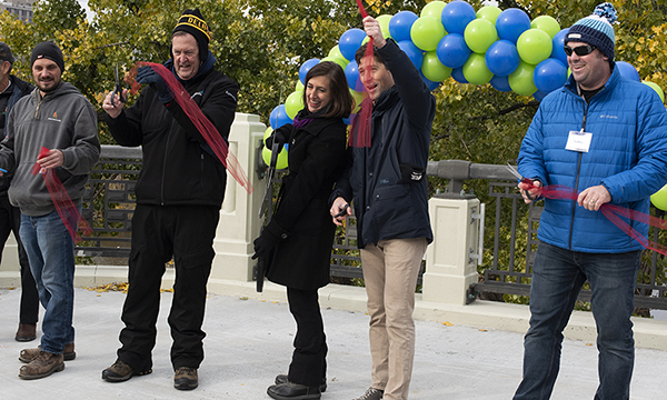 Photo: John Schmitz, Michael Rainville, Nancy Daubenberger, Jacob Frey and Tim Nelson.