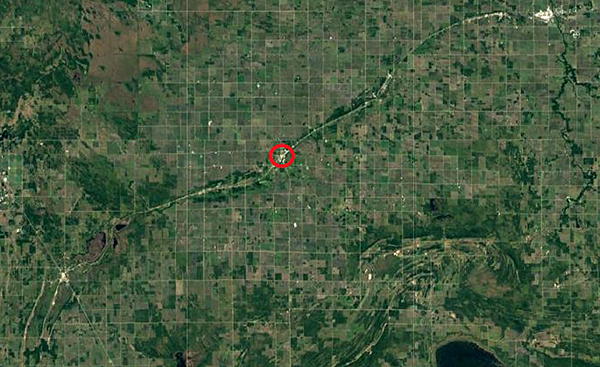 Aerial map photo