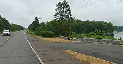 Photo of a road in a community.