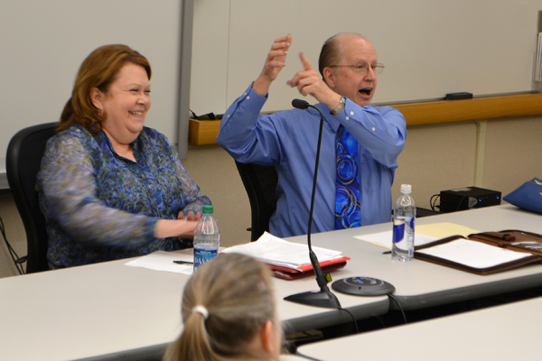Photo of Abbie Wells Herzog and Larry Moody.