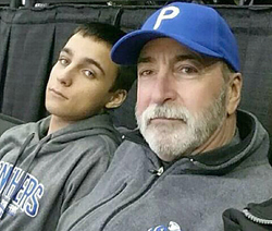 Photo of Rocky Haider and his grandson.