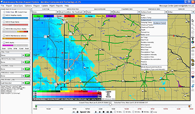 Screenshot of a MDSS computer scree.
