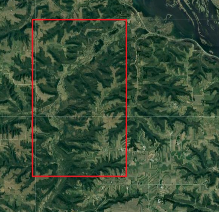 Aerial map photo