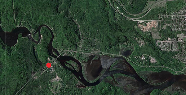 Aerial map photo.